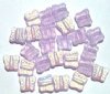 25 11mm Side Drilled Matte Alexandrite AB Butterfly Beads